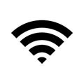 Wireless wifi or sign for remote internet access icon vector on white background, Flat style for graphic and web design