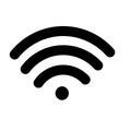 Wireless wifi or sign for remote internet access icon vector on white background, Flat style for graphic and web design Royalty Free Stock Photo