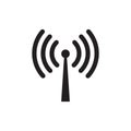 Wireless wifi or sign for remote internet access icon vector on white background, Flat style for graphic and web design Royalty Free Stock Photo