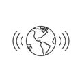 Outline icon - Wireless world