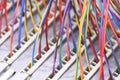 Wires IP Switchboard Panel Royalty Free Stock Photo