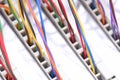 Wires IP Switchboard Panel Royalty Free Stock Photo