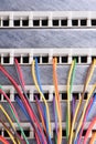 Wires IP Switchboard Panel Royalty Free Stock Photo
