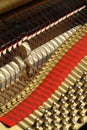 The wires of a piano Royalty Free Stock Photo