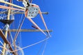 Wires, rope detail, rigging of boat