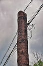 Wires and Telephone Pole Royalty Free Stock Photo