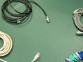 Wires for transmission of video and audio signal assorted frame