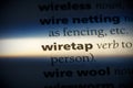 Wiretap Royalty Free Stock Photo