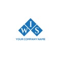 WIS letter logo design on WHITE background. WIS creative initials letter logo Royalty Free Stock Photo