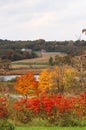 Wisconsin autumn nature background.