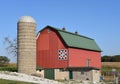 Wisconsin Barn With A Quilt Patch Royalty Free Stock Photo