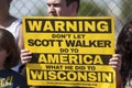 Wisconsin Governor Scott Walker Presidential Announcement Protest