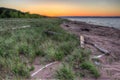 Wisconsin Point in Superior, Wisconsin is on the shore of Lake S