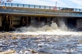 Wisconsin River - Beneath the Rainbow Flowage Dam Royalty Free Stock Photo