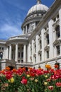 Wisconsin State Capitol building, hystorical landmark. Royalty Free Stock Photo