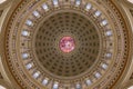 Wisconsin State Capitol inner dome detail Royalty Free Stock Photo