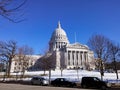 The Wisconsin State Capitol, in Madison, Wisconsin, United States Royalty Free Stock Photo