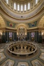 Wisconsin State Capitol rotunda and inner dome Royalty Free Stock Photo