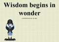 Wisdom begins in wonder