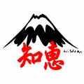 Wisdom. Gospel in Japanese Kanji. Royalty Free Stock Photo