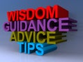 Wisdom, guidance, advice, tips