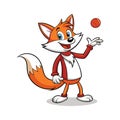Wise Fox Ignorantly Tossing Wrist Royalty Free Stock Photo