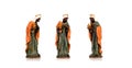 Wise King Ceramic Figurine Royalty Free Stock Photo