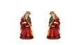 Wise King Ceramic Figurine Royalty Free Stock Photo