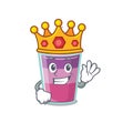 A Wise King of cocktail jelly mascot design style