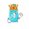 A Wise King of ointment cream mascot design style