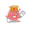 A Wise King of polyploviricotina mascot design style Royalty Free Stock Photo