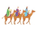 wise men in camels