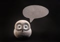 Wise owl made of stone gives useful advice