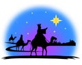 Wisemen Travel to Bethlehem Royalty Free Stock Photo