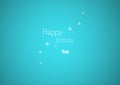 Wish of happy birthday with stars