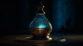 Wish lamp releases a mystical genie, offering the opportunity to have your wishes granted