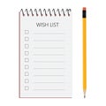 Wish list Royalty Free Stock Photo