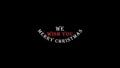WE WISH YOU MERRY CHRISTMAS animated text on black background Alpha Channel. Merry Christmas Concept
