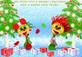 We wish you a Merry Christmas and a Happy New Year Royalty Free Stock Photo
