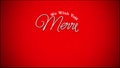 We wish you merry christmas and happy new year calligraphy text hand writing elegant stop motion video