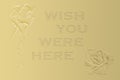 Wish You Were Here greeting card background