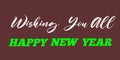 Wishing happy new year illustration image