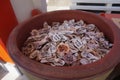 Wishing shells at Ibusuki Ryugu Shrine in Kagoshima, Japan Royalty Free Stock Photo