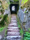 Wishing Steps at Blarney Castle a medieval castle near Cork, Ireland Royalty Free Stock Photo