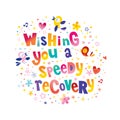 Wishing you a speedy recovery Royalty Free Stock Photo