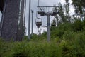 Wisla, Poland,28 June 2019: The Adam Malysz ski jumping hill in