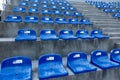 Wisla, Poland, 24 May 2018: Chairs in the place for spectators a