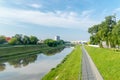 Wislok River in Rzeszow, Podkarpacie, Poland