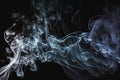 Wisp of Smoke on Black Background