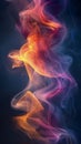 Close Up of Smoke on Black Background Royalty Free Stock Photo